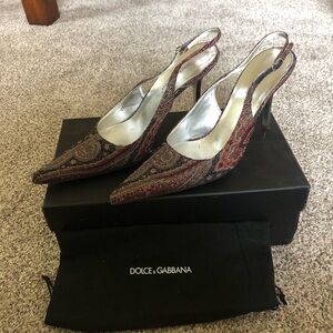 Dolce & Gabbana Tessuto Heels Size 40 with Box